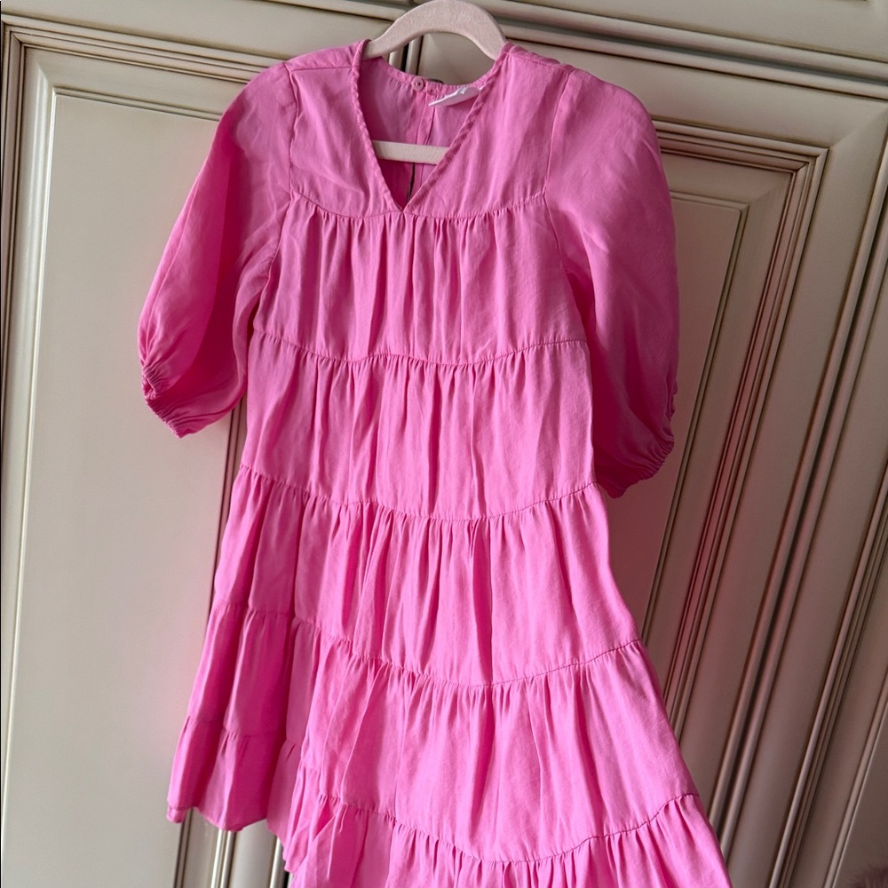 Pink Tiered Dress